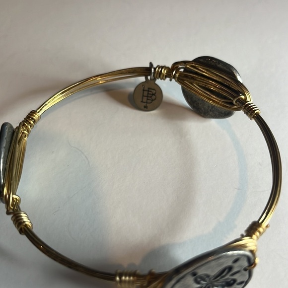 Bourbon and Bowties Sand Dollar Bangle - Picture 2 of 9